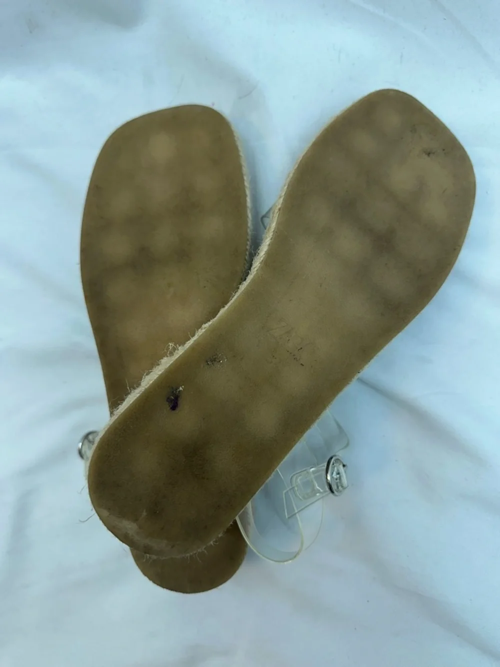 Zara Clear Strap Espadrille Platform Sandals 36 - Picture 5 of 5